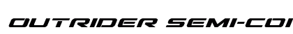 Outrider Semi-Condensed Bold It Semi-Condensed Bold Italic font free download
