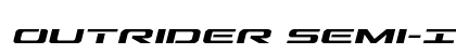 Outrider Semi-Italic Semi-Italic font free download
