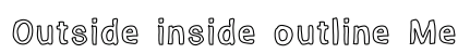 Outside inside outline Medium font free download