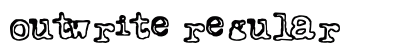 Outwrite Regular font free download