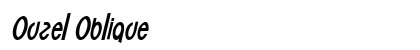 Ouzel Oblique Font Preview