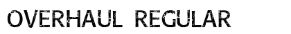 Overhaul Regular font free download