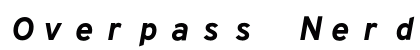 Overpass Nerd Font Mono Italic Preview