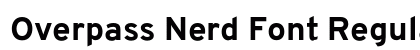 Overpass Nerd Font Regular Preview