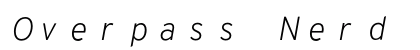 Overpass Nerd Font Mono Italic Preview