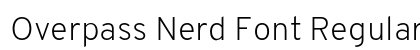 Overpass Nerd Font Regular Preview