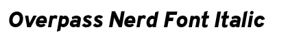 Overpass Nerd Font Italic Preview