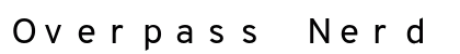 Overpass Nerd Font Mono Regular Preview