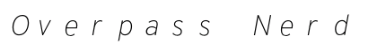 Overpass Nerd Font Mono Italic Preview