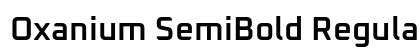 Oxanium SemiBold Regular font free download