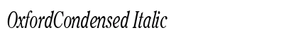 OxfordCondensed Italic Preview