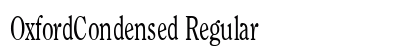 OxfordCondensed Regular font free download