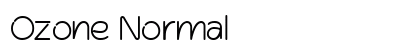 Ozone Normal Font Preview