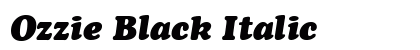 Ozzie Black Italic font free download