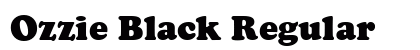 Ozzie Black Regular font free download