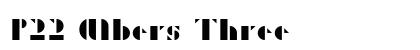 P22 Albers Three font free download