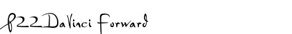 P22DaVinci Forward font free download
