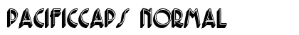 PacificCaps Normal Font Preview PacificCaps Normal Font Preview