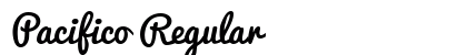 Pacifico Regular Font Preview