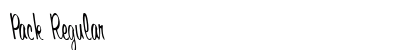 Pack Regular Font Preview Pack Regular Font Preview