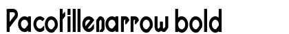 Pacotillenarrow bold Font Preview