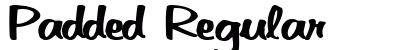 Padded Regular Font Preview Padded Regular Font Preview