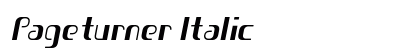 Pageturner Italic font free download