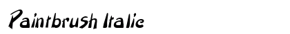 Paintbrush Italic font free download
