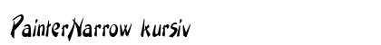 PainterNarrow kursiv Preview