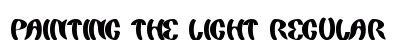 painting the light Regular Font Preview painting the light Regular Font Preview