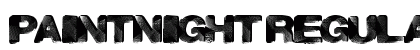 PaintNight Regular Font Preview