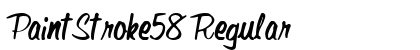 PaintStroke58 Regular font free download