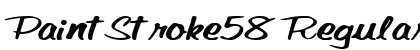 PaintStroke58 Regular Font Preview