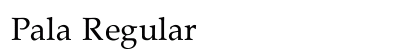 Pala Regular font free download