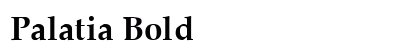 Palatia Bold font free download