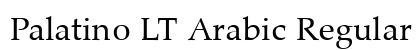 Palatino LT Arabic Regular Font Preview