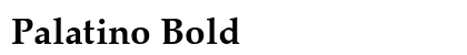 Palatino Bold font free download