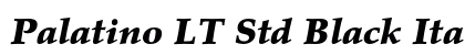 Palatino LT Std Black Italic font free download