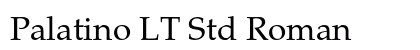 Palatino LT Std Roman Preview