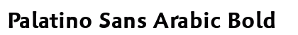 Palatino Sans Arabic Bold Font Preview