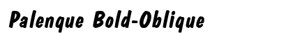 Palenque Bold-Oblique Font Preview
