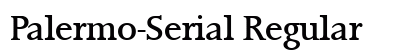 Palermo-Serial Regular Font Preview