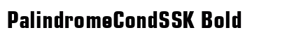 PalindromeCondSSK Bold font free download