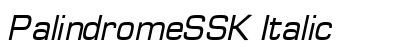 PalindromeSSK Italic font free download