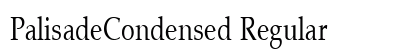 PalisadeCondensed Regular font free download