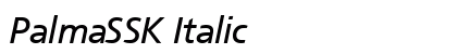 PalmaSSK Italic font free download