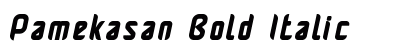 Pamekasan Bold Italic preview Pamekasan Bold Italic preview