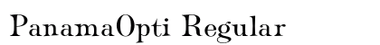PanamaOpti Regular font free download