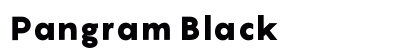 Pangram Black font free download