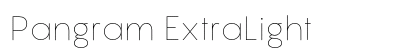 Pangram ExtraLight font free download